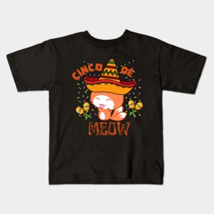 Cinco De Meow - Funny Mom Quotes Kids T-Shirt